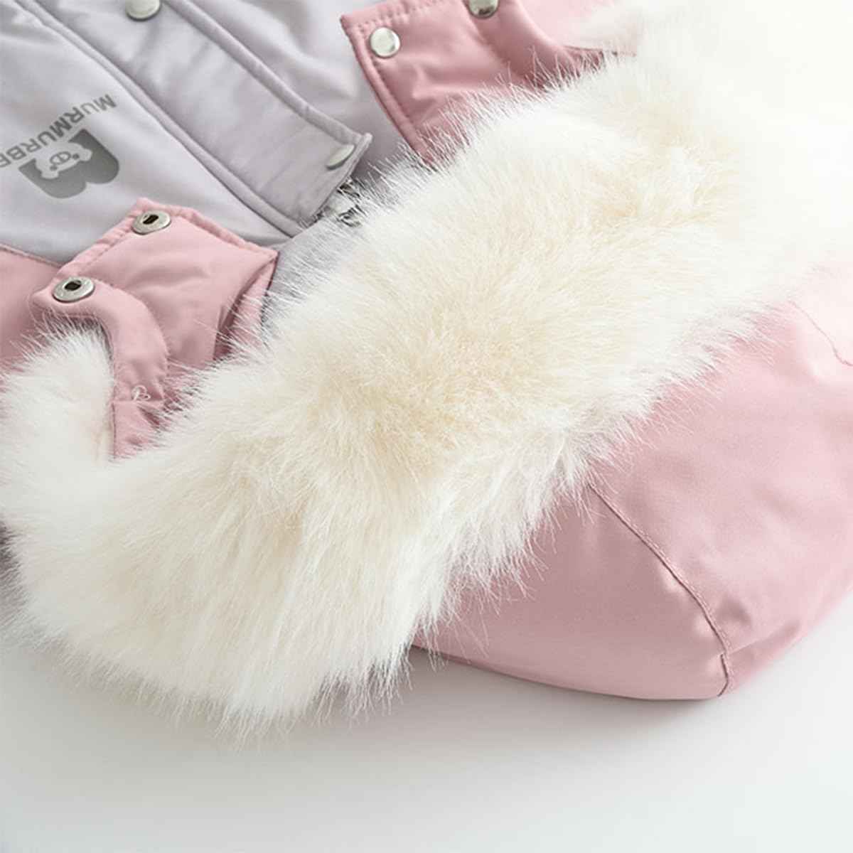 linboo Snowsuit Baby Romper Children Boys Jumpsuit Ski Suit Jumpsuit with Hood Girls One Piece Down Jacket Lined Winter Snow Overall