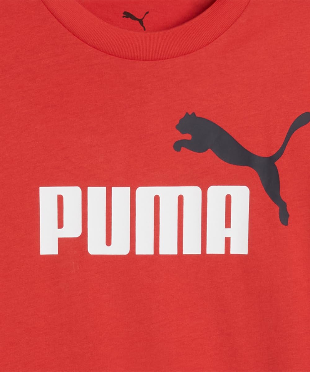 PUMA Jungen ESS 2 Color No.1 Logo Tee B T-Shirts (1er Pack)