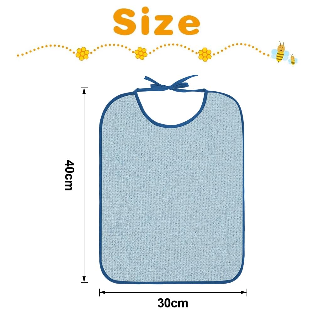 HOTUT Baby Bibs, 7 Pack Baby Bibs Made of Cotton, Terry Cloth Bibs, Waterproof Toddler Feeding Bibs, Drool Bibs for Baby Boys and Girls Toddlers - Stain-Resistant Style