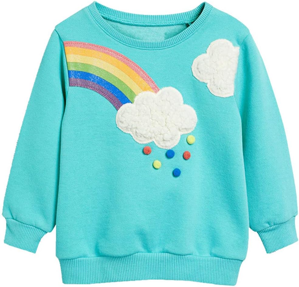 Mädchen Pullover für Kinder Langarmshirt Baumwolle Sweatshirt Winter Kleidung Langarm Tops 1-7 Jahre
