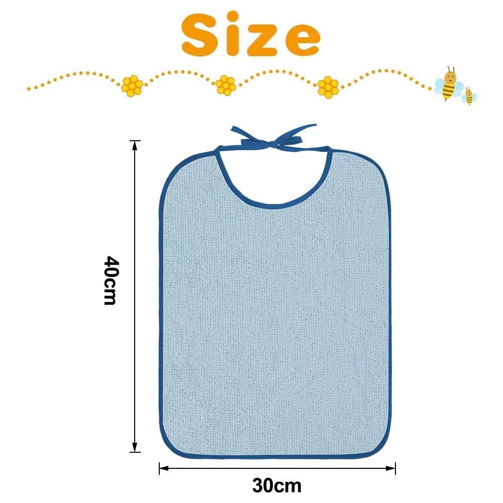 HOTUT Baby Bibs, 7 Pack Baby Bibs Made of Cotton, Terry Cloth Bibs, Waterproof Toddler Feeding Bibs, Drool Bibs for Baby Boys and Girls Toddlers - Stain-Resistant Style