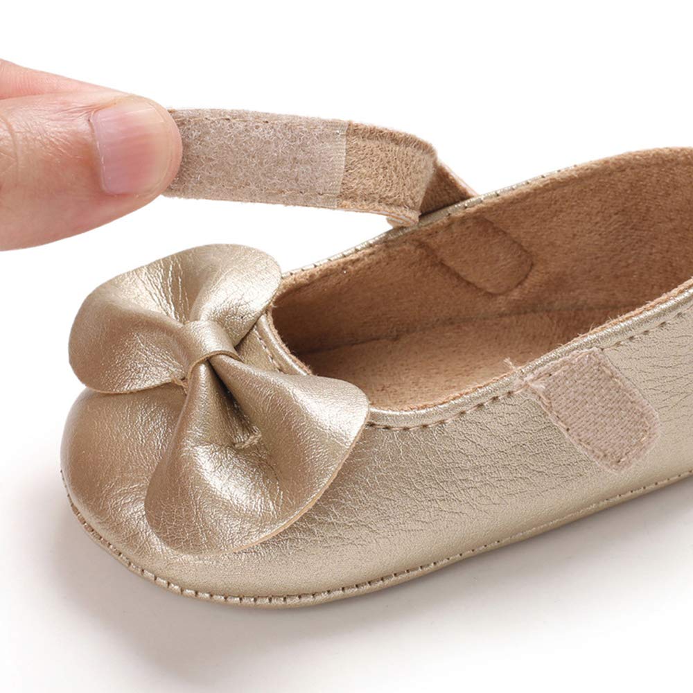 LACOFIA Babyschuhe Mädchen rutschfest Bowknot Prinzessin Krabbelschuhe
