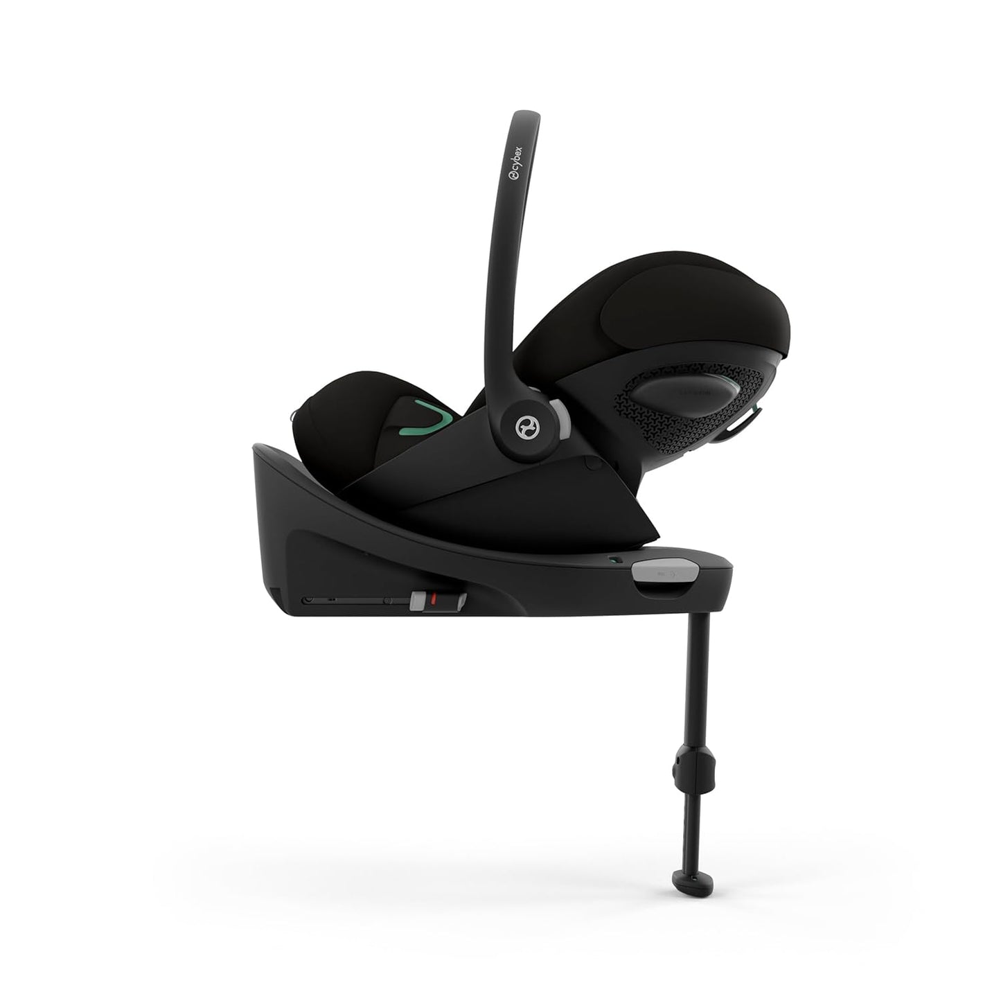 CYBEX Gold Babyschale Cloud G i-Size Comfort, Inkl. Neugeboreneneinlage, Ab Geburt bis ca. 24 Monate, Für Kinder ab 40 cm bis 87 cm, Max. 13 kg, Moon Black - Meloni2