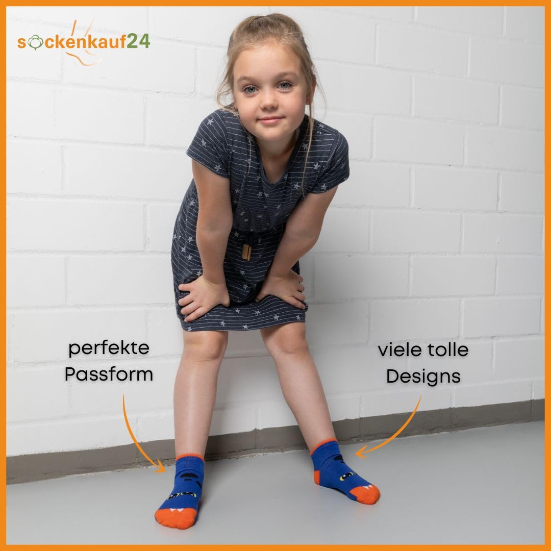 10 Paar Kinder Sneaker Socken Jungen & Mädchen Baumwolle Kindersocken