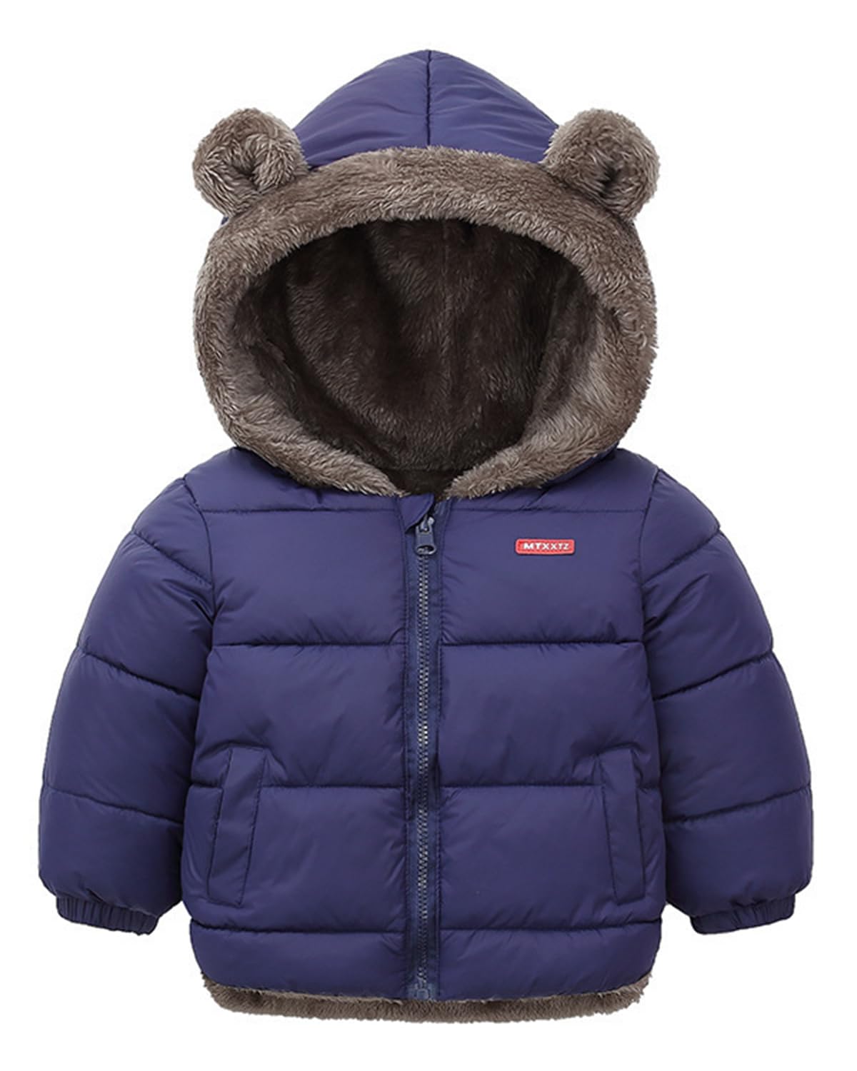Baby Winter Fleece Coat Kids Boys Jacket Outwear Girls Padded Clothing