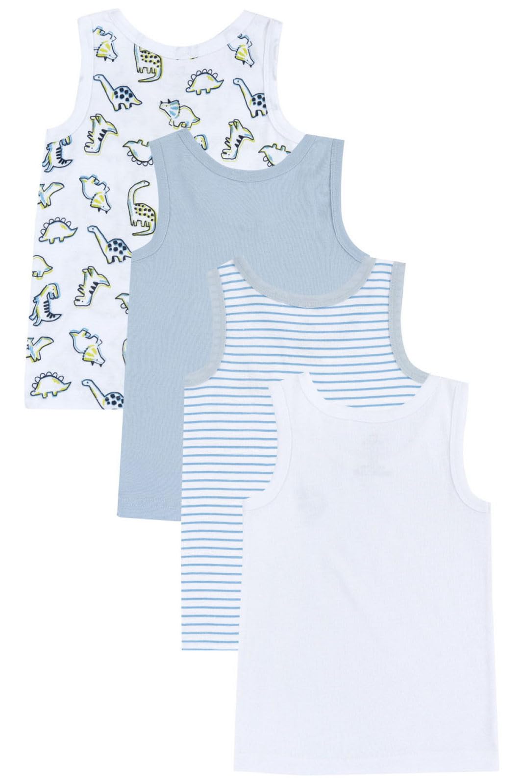Chicco Jungen Unterhemd Set aus Baumwolle Unterwäsche (4er Pack)