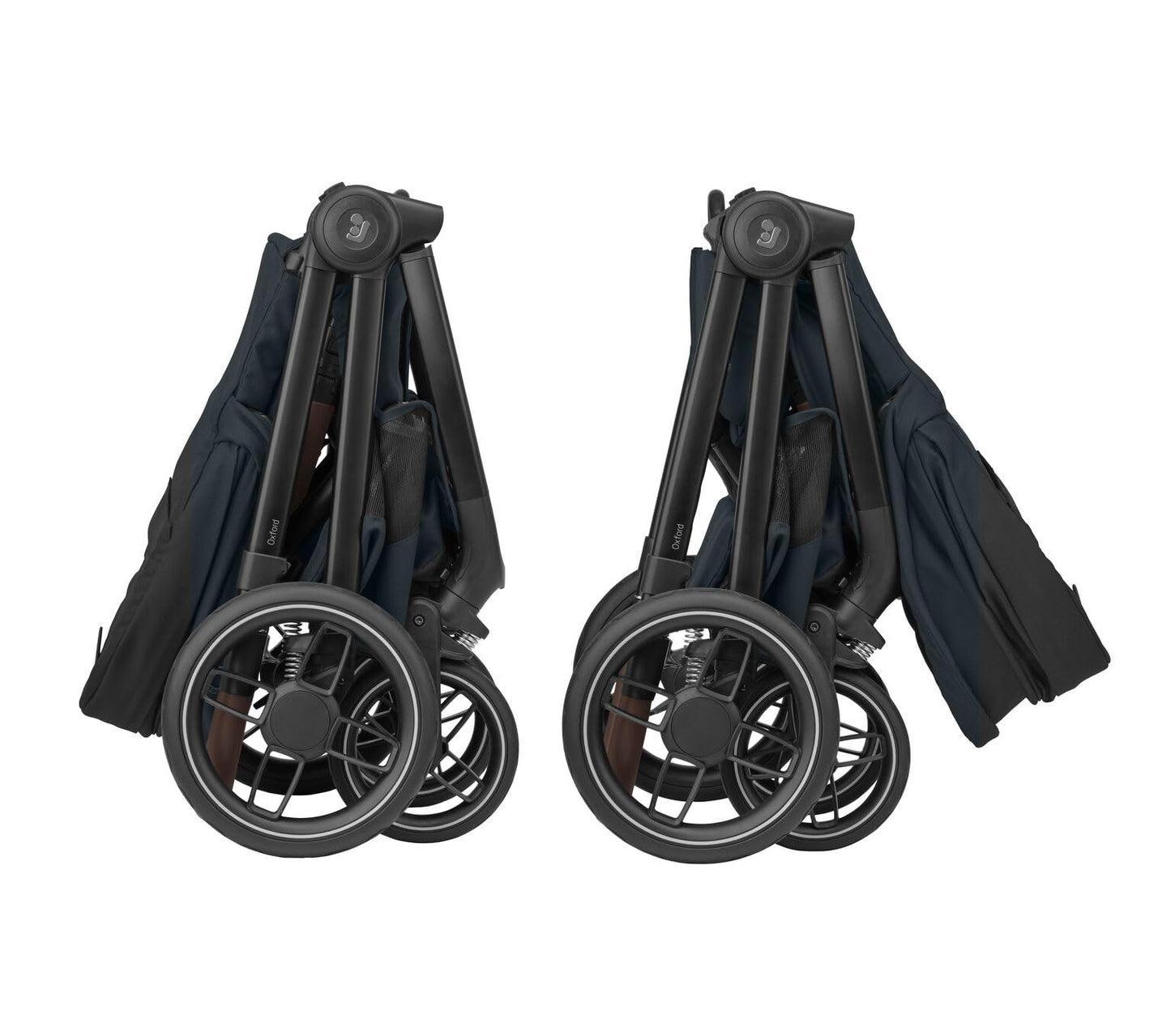 Maxi-Cosi Oxford Plus Baby Stroller 2 in 1 Set with Carrycot 0-4 Years 0-22kg Compact Folding Soft Suspension 3 Reclining Positions 10kg Storage Basket Twillic Graphite