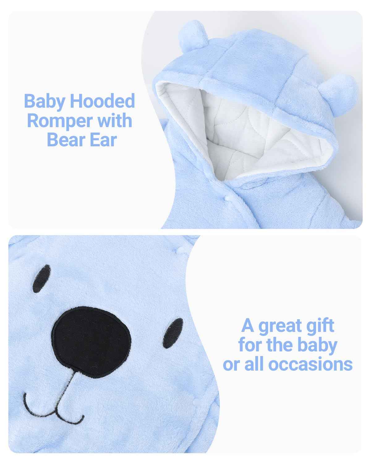 Baby Overall Winter Mit Kapuze Schneeanzug Flanell Strampler Spieler Spielanzug Mit Füße Karikatur Jumpsuit Kleidung 0-3 Monate