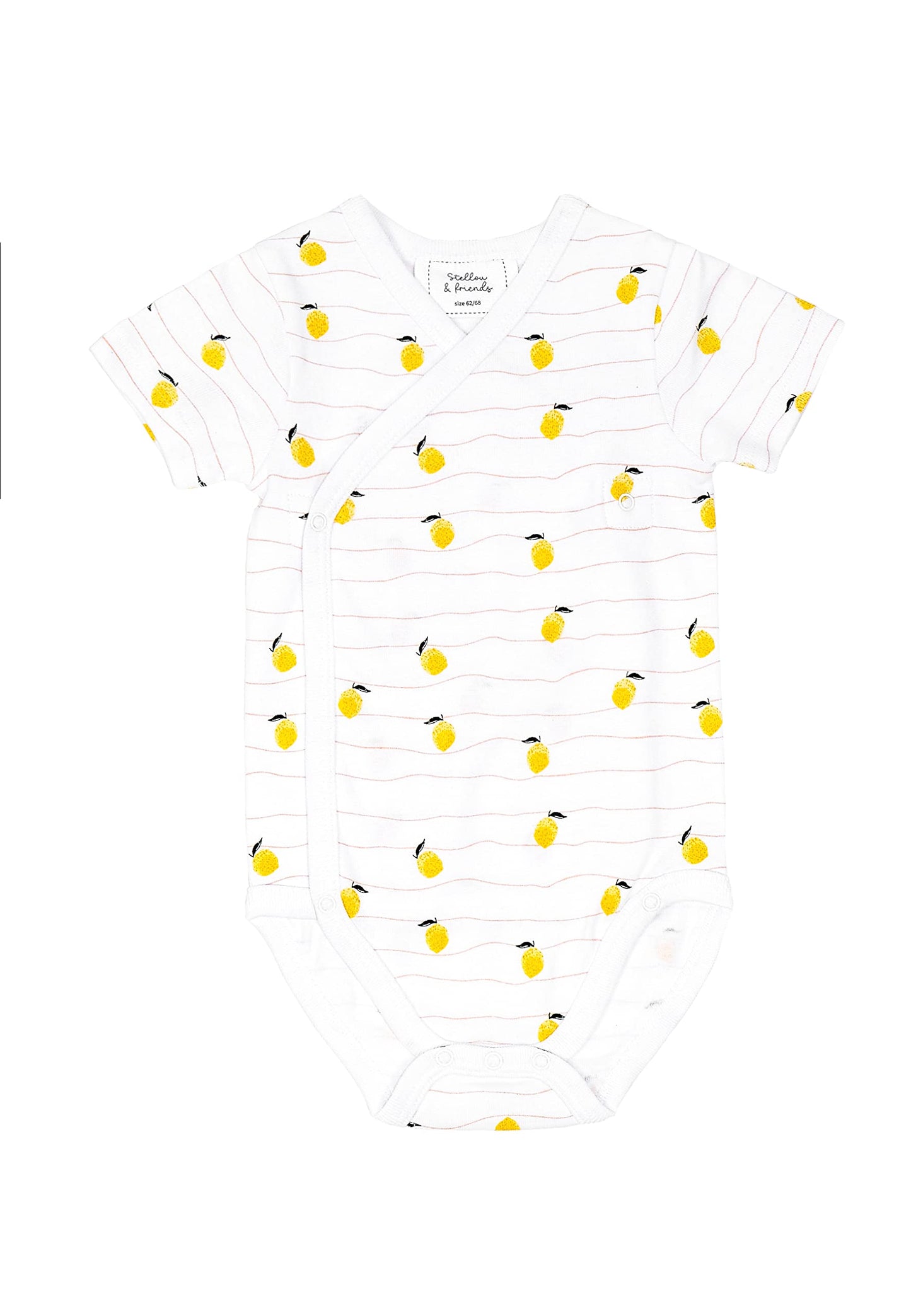 Stellou & friends Baby Body, 100% Bio-Baumwoll Wickelbody 3er MultiSet, kuschelweiche und hochwertige Kinder Kleidung für Jungs und Mädchen, Langarm & Kurzarm-body, OEKO-TEX 100 Zertifiziert