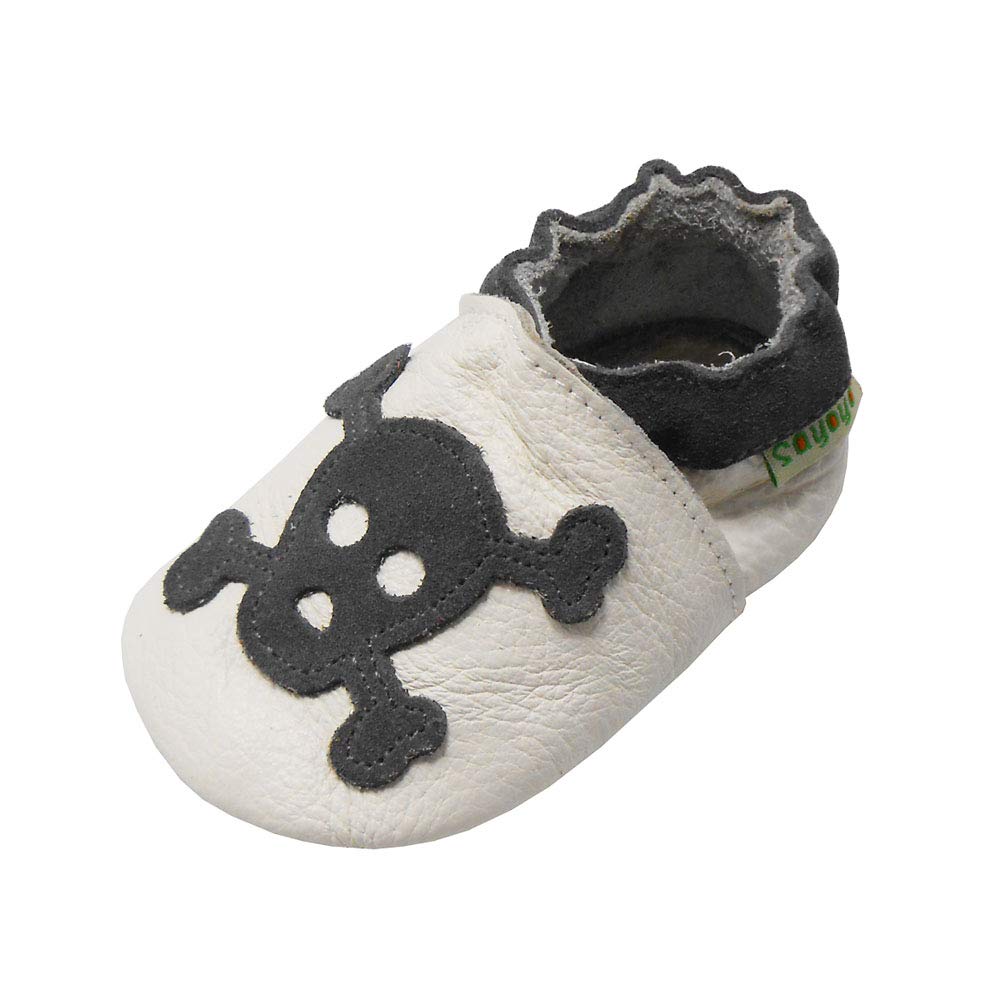 SAYOYO Weiche Leder Babyschuhe für das Laufen und Krabbeln