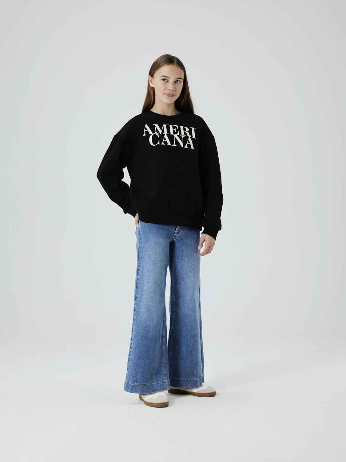 NAME IT Girls' Relaxed Fit Sweatshirt
