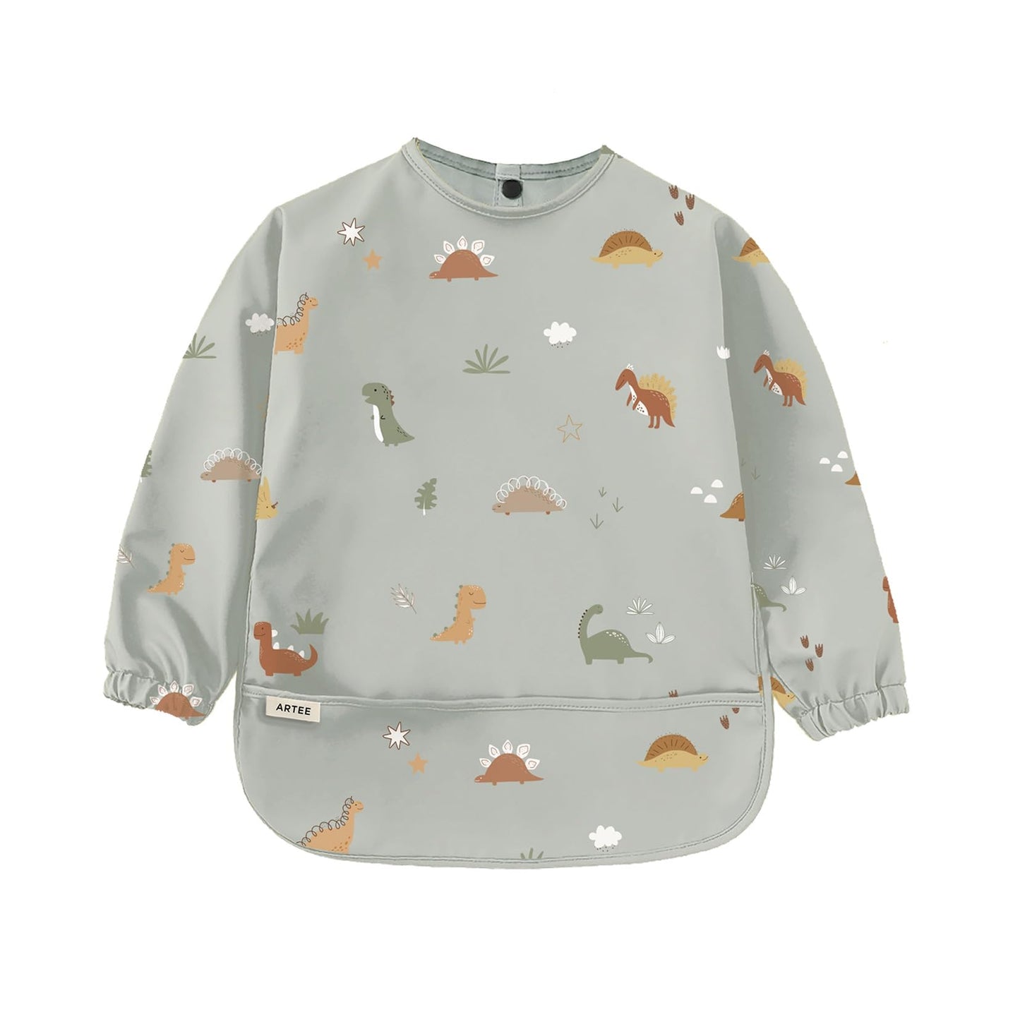 ARTEE Ärmellätzchen beschichtet wasserfest abwischbar Lätzchen mit Ärmeln, Baby, Wasserdichtes Lätzchen, ideal als Geschenk