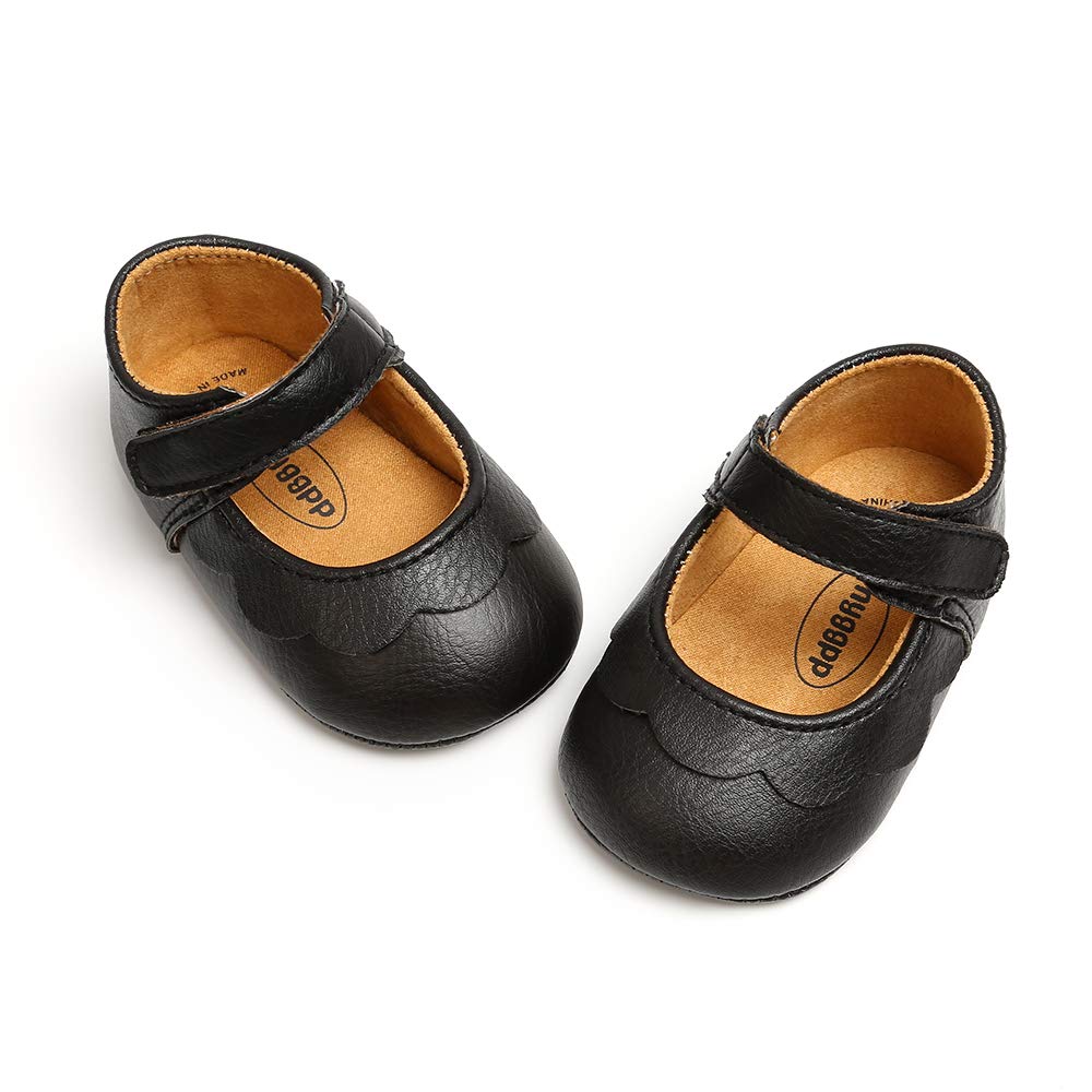 MASOCIO Baby Lauflernschuhe Krabbelschuhe Mädchen Kleinkind Rutschfesten Lederpuschen Babyschuhe 3-18 Monate