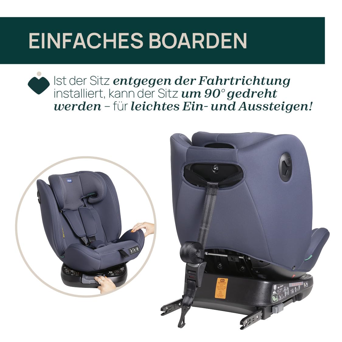 Chicco Unico Evo I-Size, Kindersitz 0-36 Kg, für Kinder von 40 bis 150 cm, homologiert ECE R129/03, Isofix 360° drehbar und neigbar, Gruppe 0+/1/2/3 von 0 bis 12 Jahren, Schwarz - Meloni2