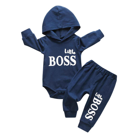 Baby Kleidung Set Baby Boys Hoodie Kleidung Long Sleeve Letter Print Top + Pants