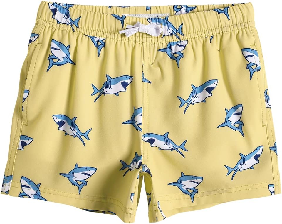 MaaMgic Jungens 4 Way Stretch Badehosen Schnelltrocknend Badeshorts mit Mesh-Futter Taschen und Verstellbarem Tunnelzug MEHRWEG