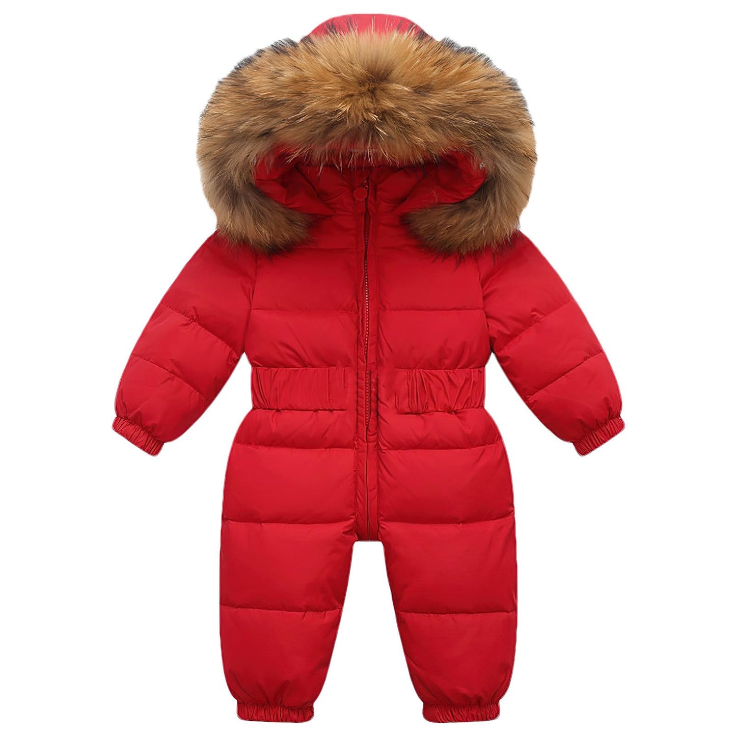 amropi Baby Girls' Snowsuit with Hood Romper Puffer Down Winter Warm Jumpsuit for 0-5 Years