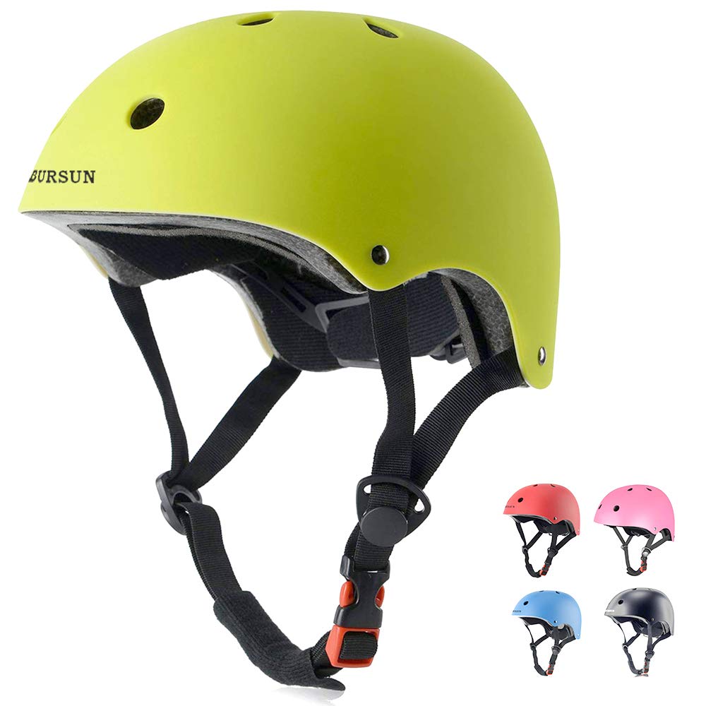 BURSUN Kinder Fahrradhelm Kinderhelm Skaterhelm für Alter 2-16 Jahre Jungen Mädchen, Kinderhelm für Fahrrad Roller Skateboard Scooter Roller Skating