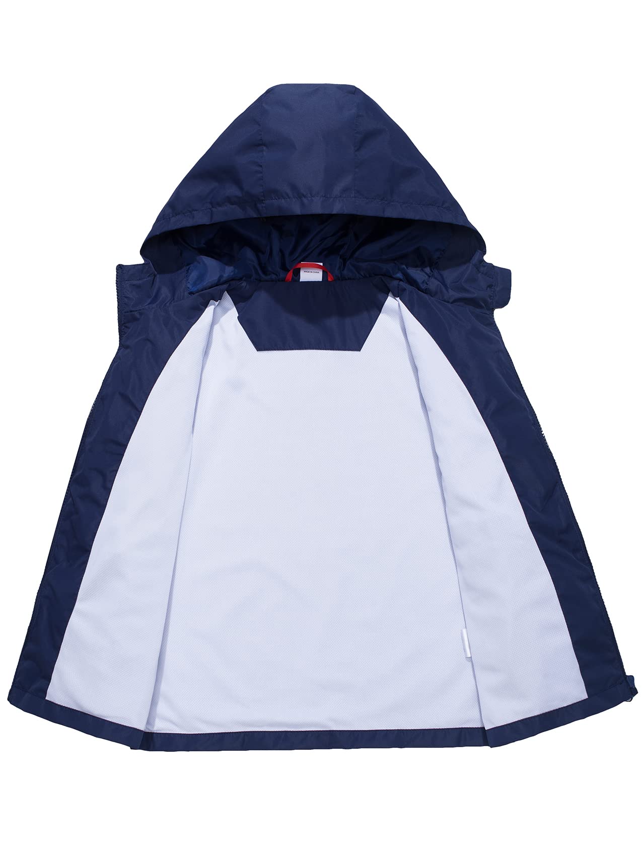 ALXHUTE Kinder Regenjacke Wassersäule Jungen Mädchen Übergangsjacke Funktionsjacke mit Kapuze