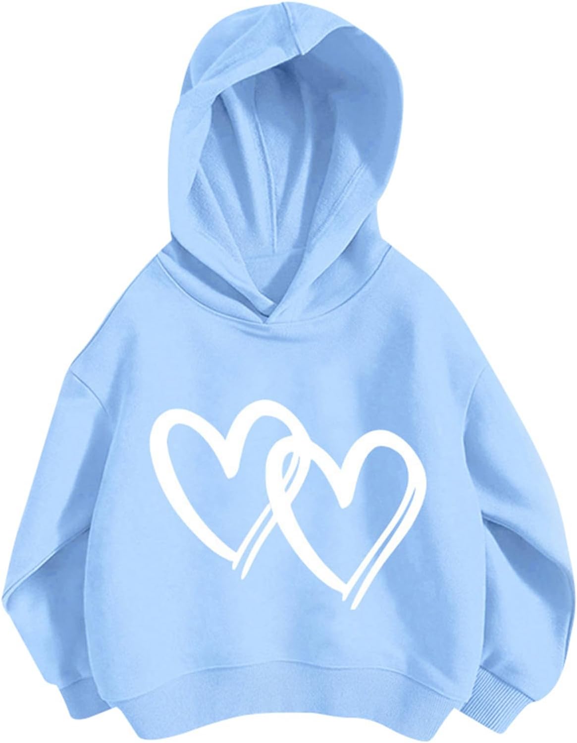 Pullover Mädchen Hoodie Niedlicher Katzen-Druck Lässig Locker Kapuzenpullover Frühling Herbst Langarm Pullover Sweatshirt mit Kapuzen Langarmshirt Oberteile für 3-12 Jahre