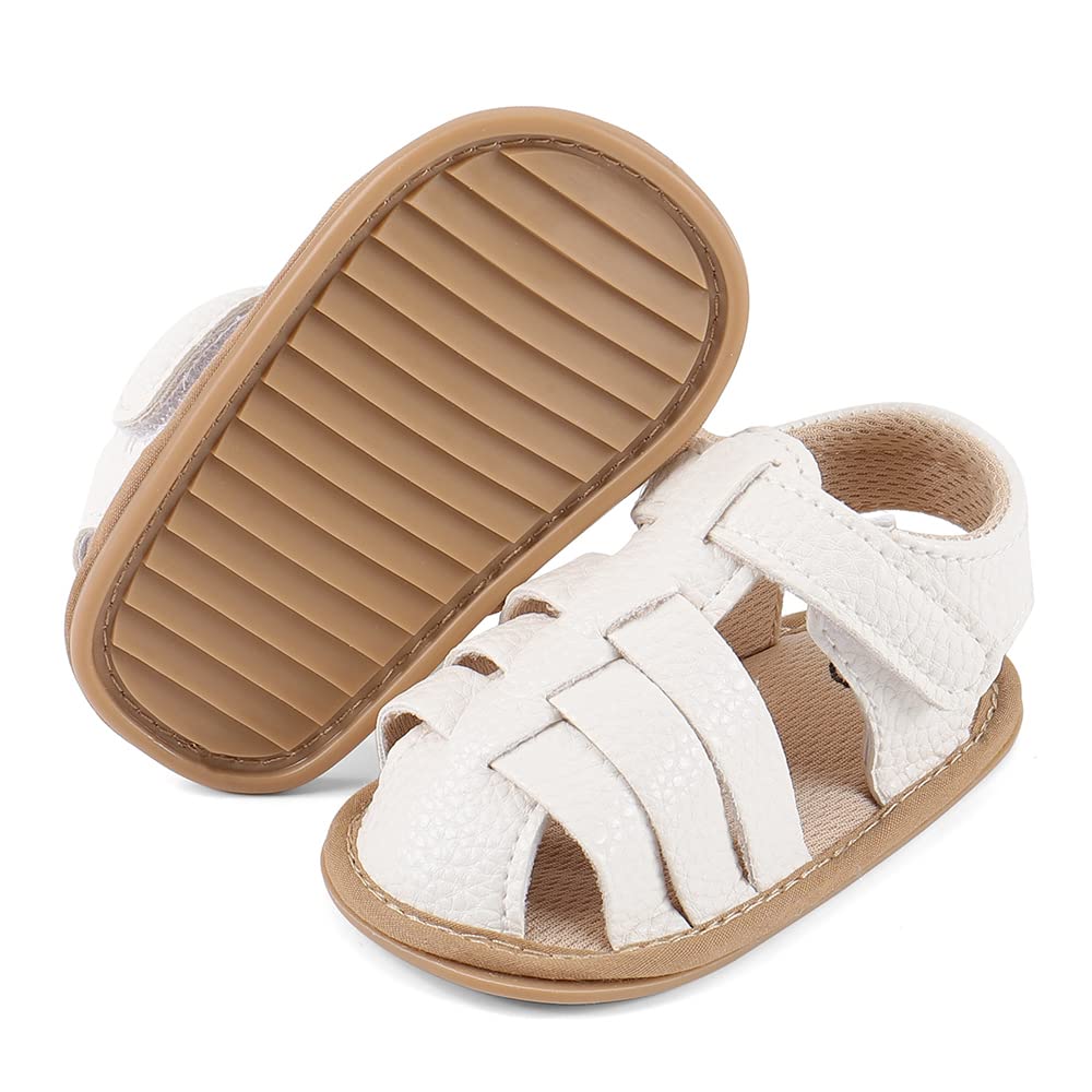 MASOCIO Babyschuhe Mädchen Sandalen Sommer Schuhe Flach Gummi Rutschfest