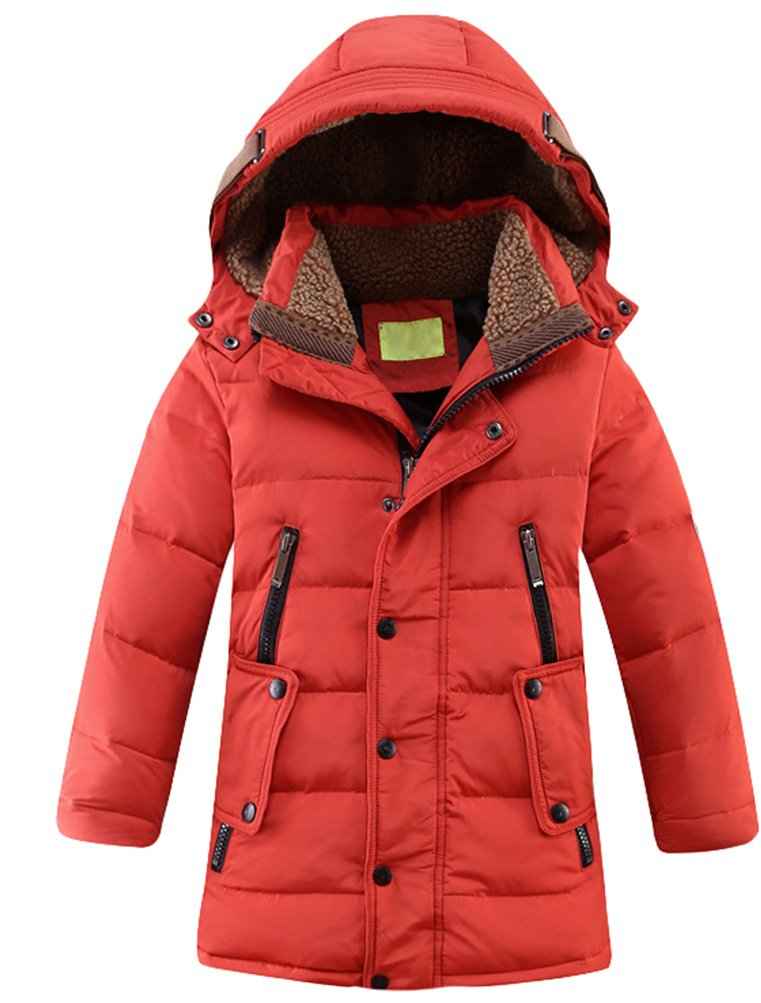 Vogstyle Boy's Winter Jacket with Hood, Jackets, Blouson, Hooded Children's Parka, Warm Blouson, Winter Coat