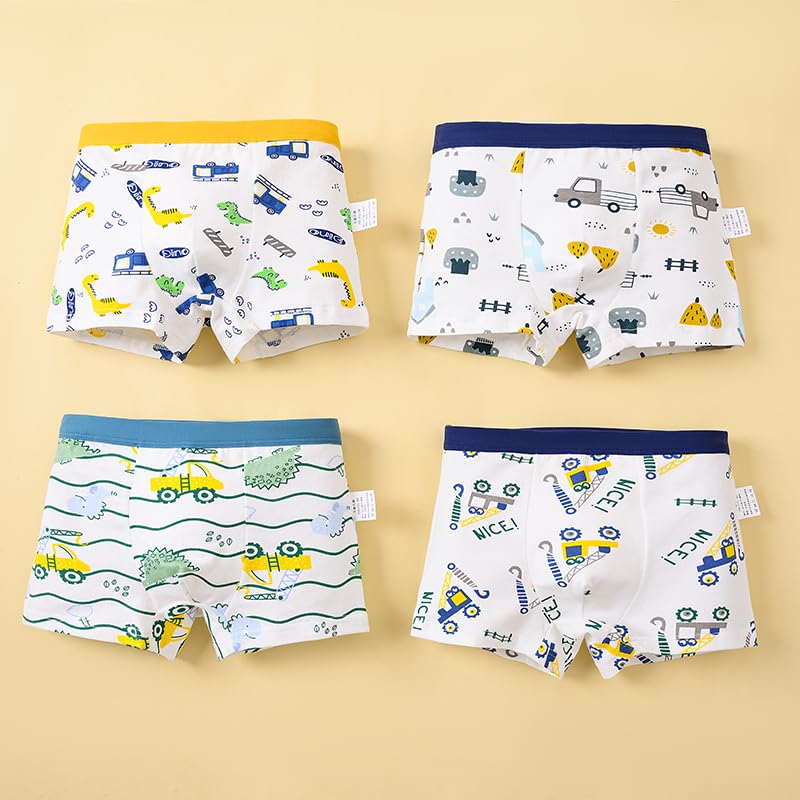 HAGOT 12er Pack Jungen Boxershorts aus Baumwolle Unterhosen, Jungen Unterhosen Baumwolle Boxershorts