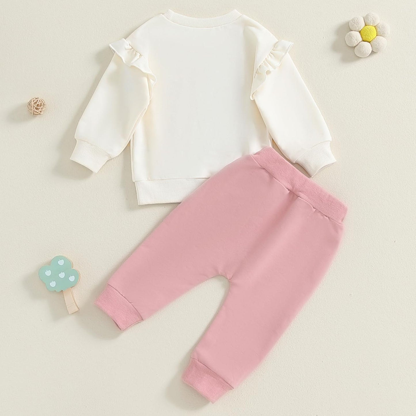 Himllauen Baby Mädchen Kleidung Sweatshirt + Lange Hose Zweiteiler Babykleidung Set Kleinkind Outfits