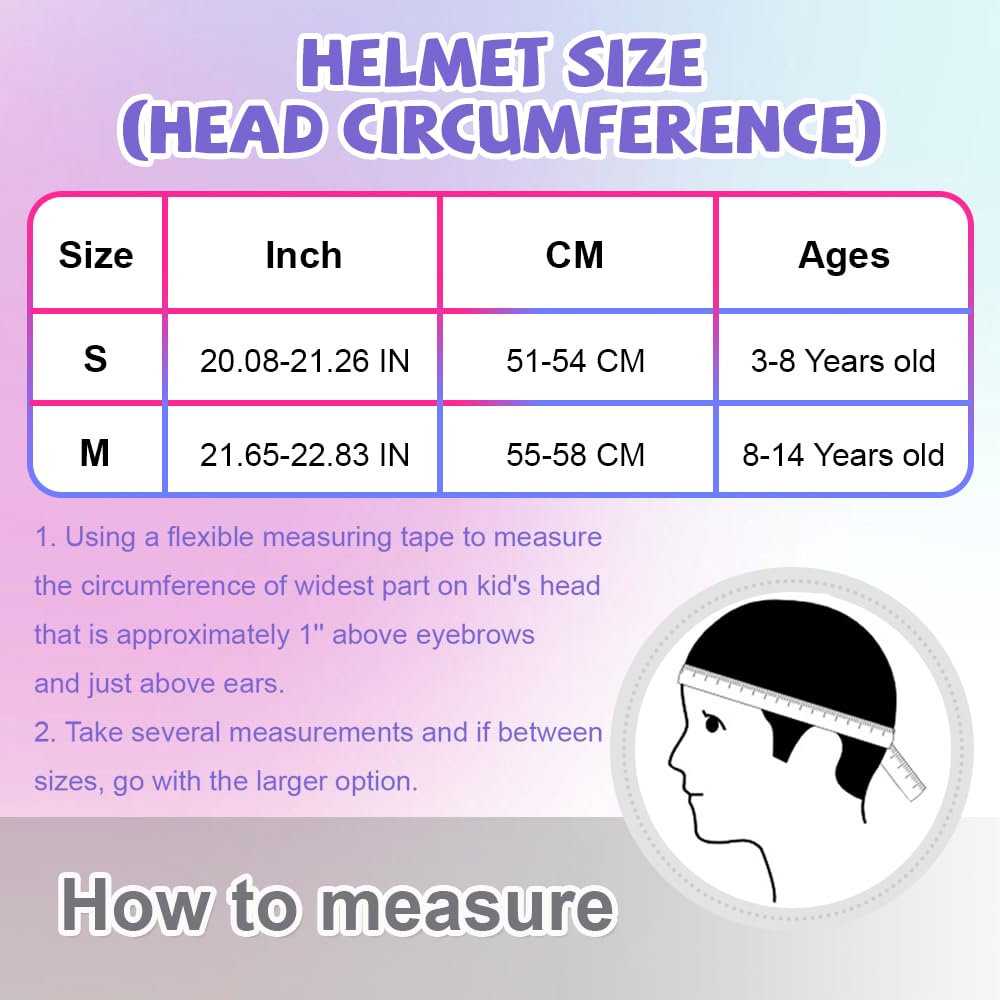 PIPIZHU Skater Helmet Bicycle Helmet for Children, Gradient Color, Boys and Girls, Safety and Lightweight Children's Helmet Skateboarding Helmet for Bicycle Skateboard Roller Skate Scooter BMX and Ride Helmet