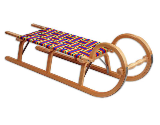 Ress Mountain Sledge, Wooden Sledge with Horns for Holding, Racing Sledge, Horn Sledge, Sledge, Sledge