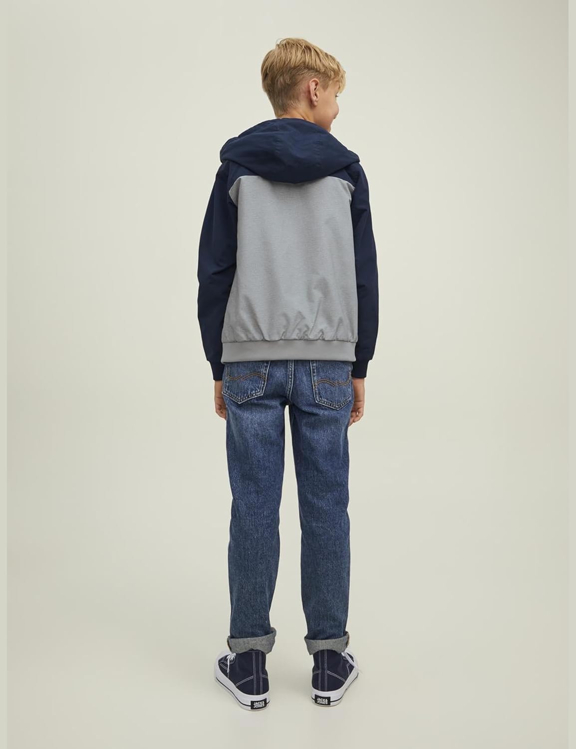 JACK & JONES Jjerush Blocking Hood Bomber Sn Jr Boys Jacket