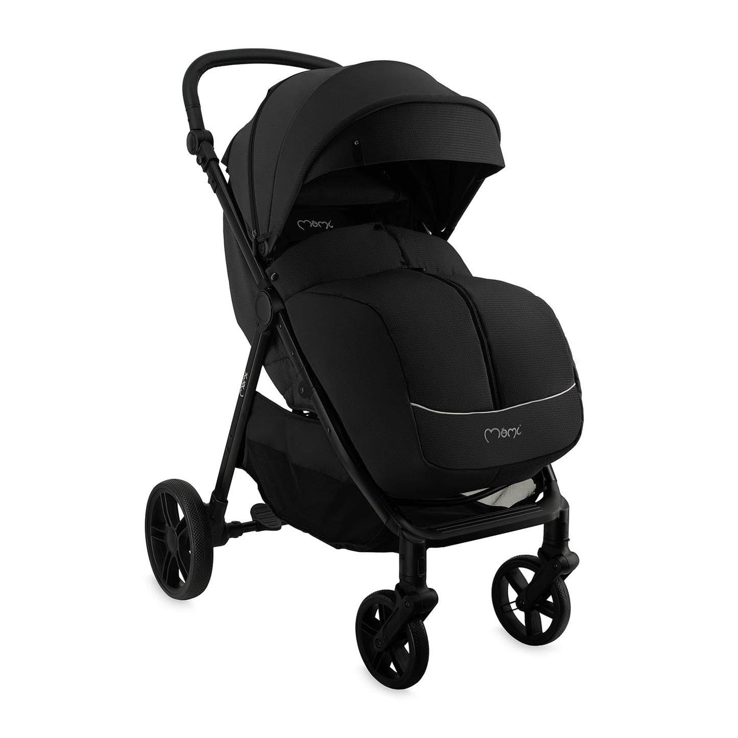 MoMi Kinderbuggy CLARA, Kinderwagen ab dem 6. Lebensmonat, bis 22 kg Körpergewicht, 5-Punkt-Sicherheitsgurt, Fußsack, Getränkehalter, Einkaufskorb, Wickeltasche, Insekten- und Regenschutz