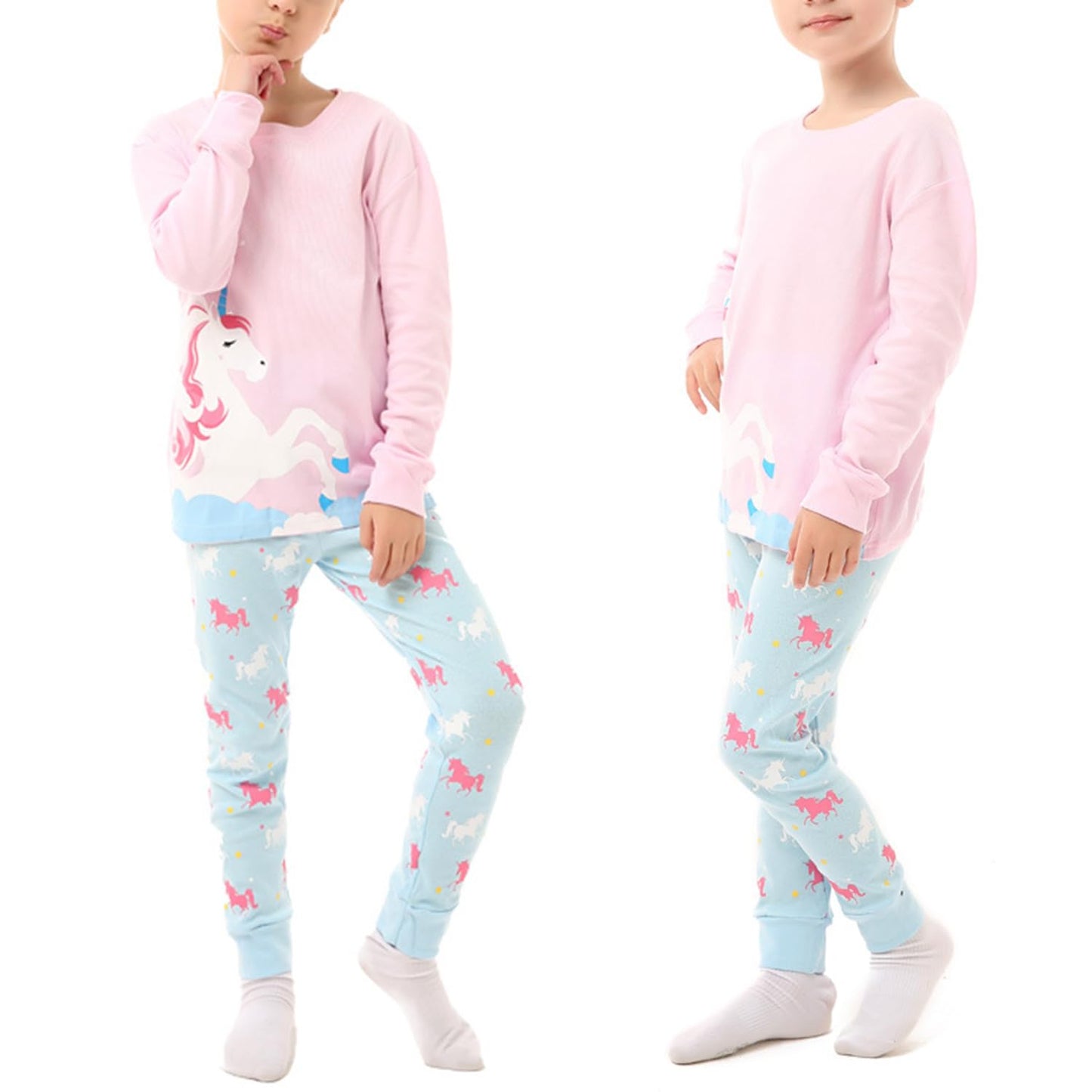 Garsumiss Mädchen Schlafanzug Giraffe Baumwolle Kinder Langarm Pyjama 98 104 110 116 122 128 134 140 146