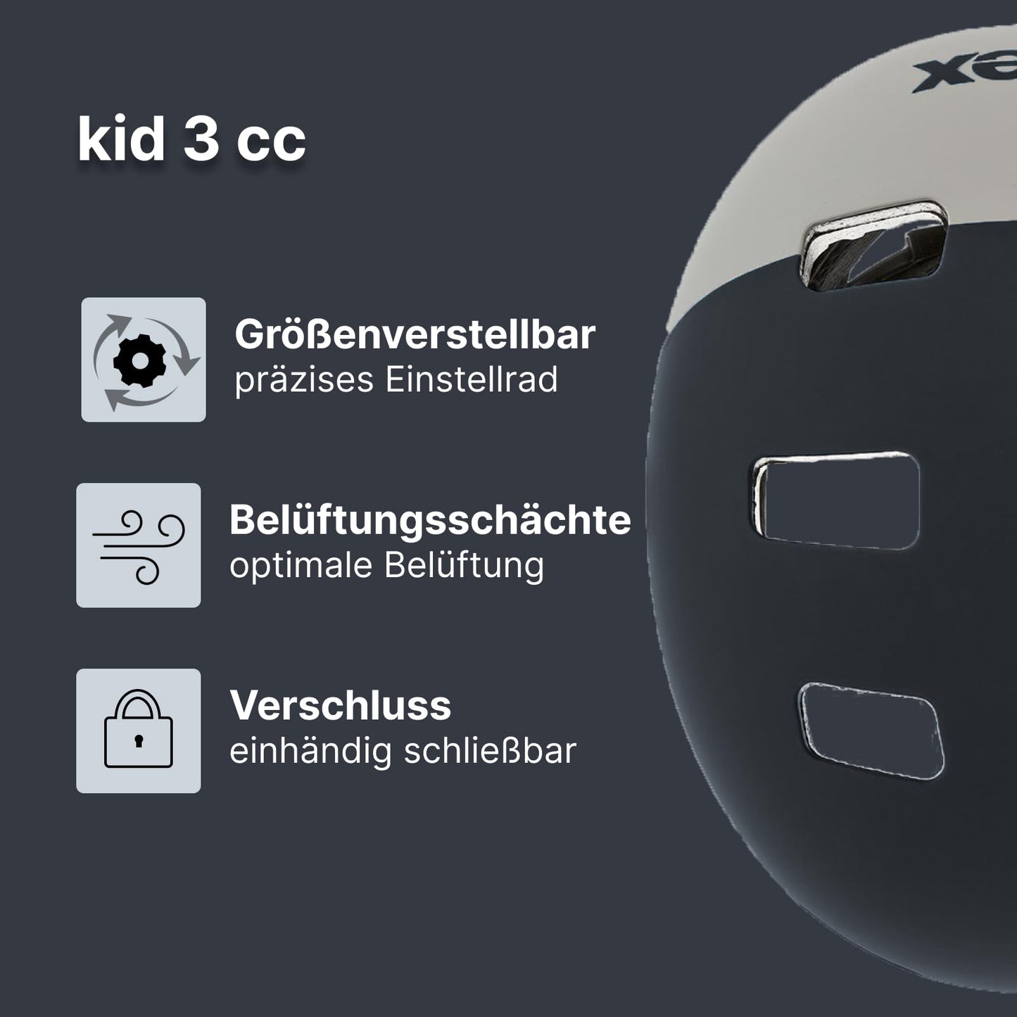 uvex Kid 3 cc – Robust Bicycle Helmet for Children – Individual Size Adjustment – Optimized Ventilation