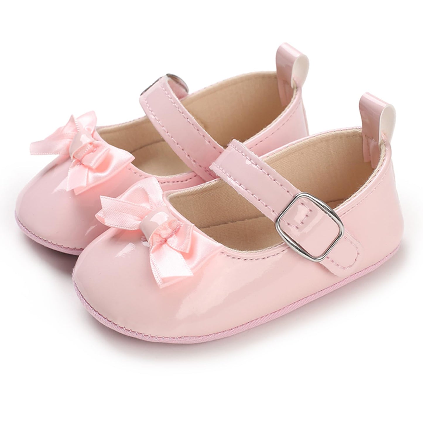 MASOCIO Baby Lauflernschuhe Krabbelschuhe Mädchen Kleinkind Rutschfesten Lederpuschen Babyschuhe 3-18 Monate