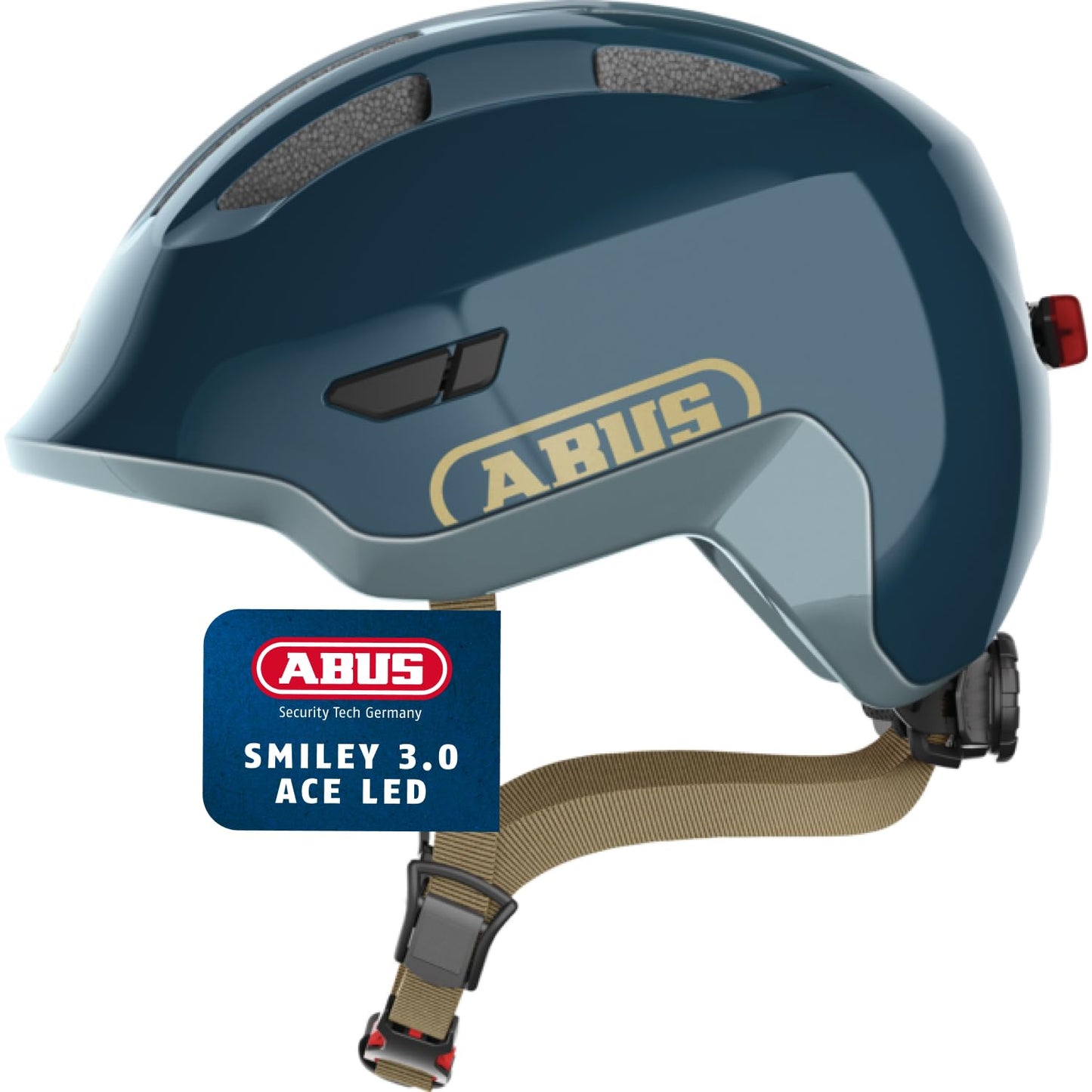 ABUS Kinderhelm Smiley 3.0 ACE LED - Fahrradhelm mit Licht