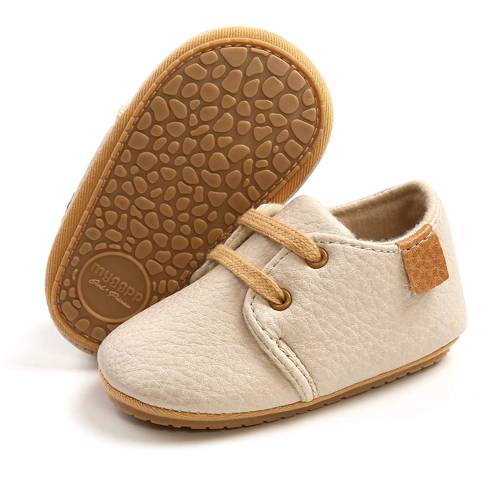 LACOFIA Baby Boy Girl First Walking Shoes Non-Slip Laces Crawling Shoes First Baby Shoes