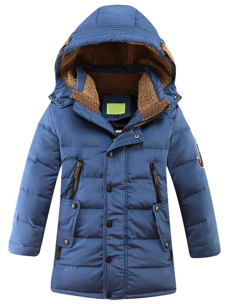 Vogstyle Boy's Winter Jacket with Hood, Jackets, Blouson, Hooded Children's Parka, Warm Blouson, Winter Coat