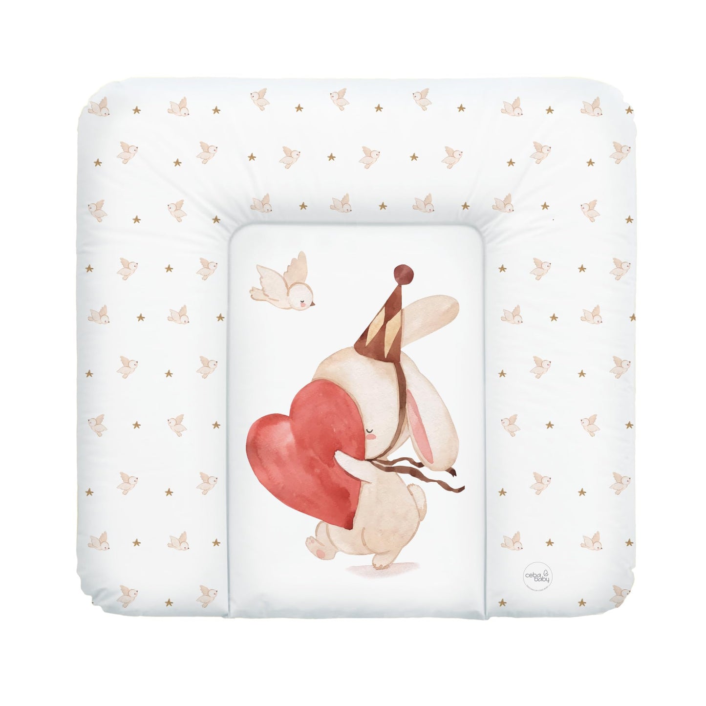 Ceba Baby® weiche Wickelauflage 50x70 cm - Baby Wickelunterlage - Wickeltischauflage für Junge und Mädchen - Wasserdicht, abwaschbar - OEKO-TEX® Standard 100 - Made in EU - Waldfreunde
