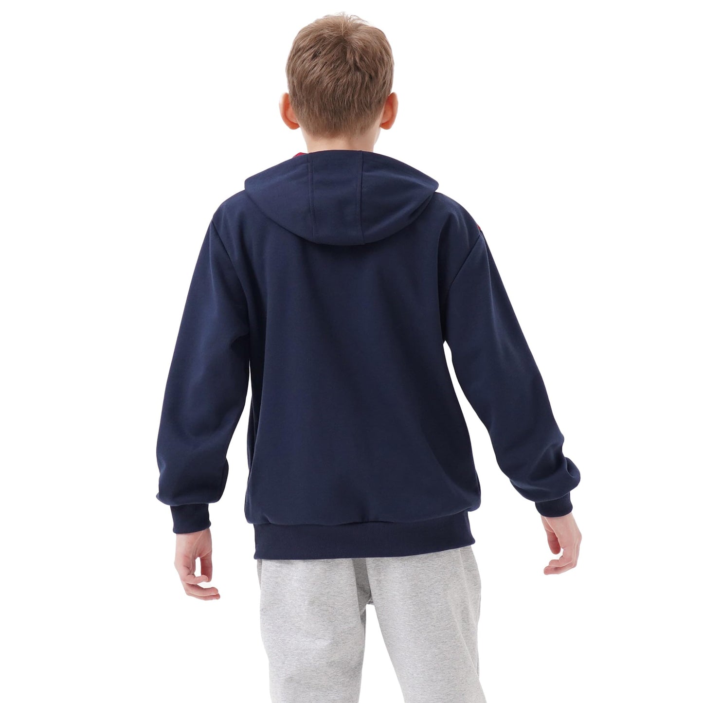 Ywenaisy Sweatjacke Jungen Zip Jacke Jungen Pullover Jungen mit Kapuze Zip Hoodie Kinder Jungen Sweatshirts Kapuzenpullover für Jungen Streetwear Hoodie Jungen für Jahre 8-16 und Höhe 116-170 cm
