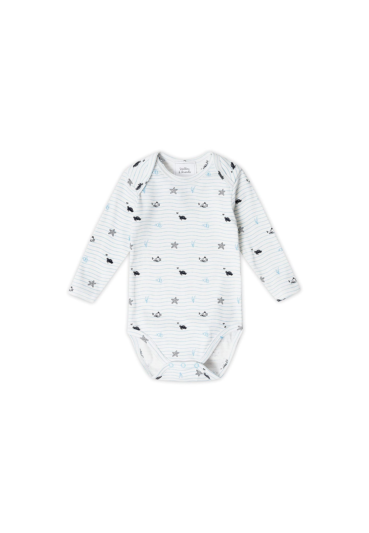 Stellou & friends Baby Body, 100% Bio-Baumwoll Wickelbody 3er MultiSet, kuschelweiche und hochwertige Kinder Kleidung für Jungs und Mädchen, Langarm & Kurzarm-body, OEKO-TEX 100 Zertifiziert