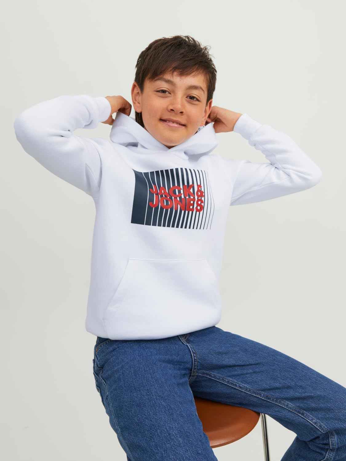 JACK & JONES Boy Hoodie Logo Hoodie Junior