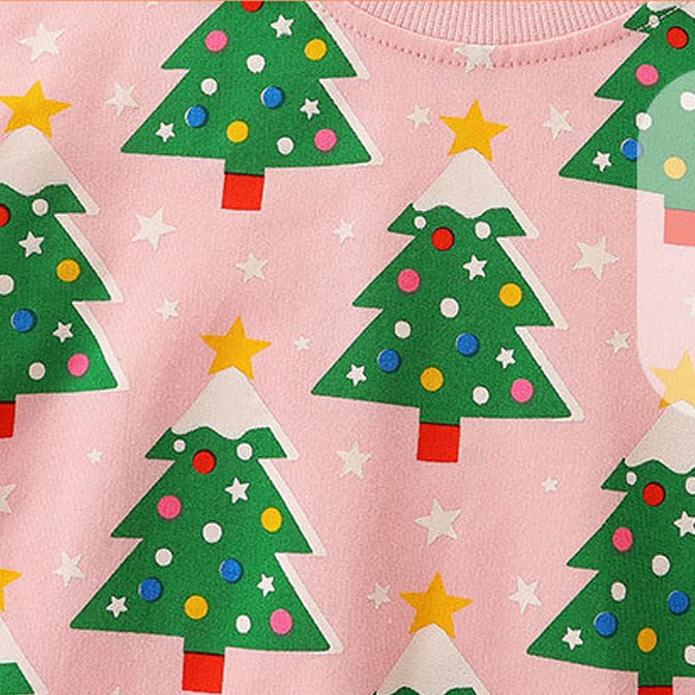 EULLA Kinder Mädchen Jungen Weihnacht Pullover Sweatshirt Weihnachtsoutfit Weihnachtspuli Christmas Xmas Rentier Weihnachtsmann Weihnachtskleidung 92 98 104 110 116 122