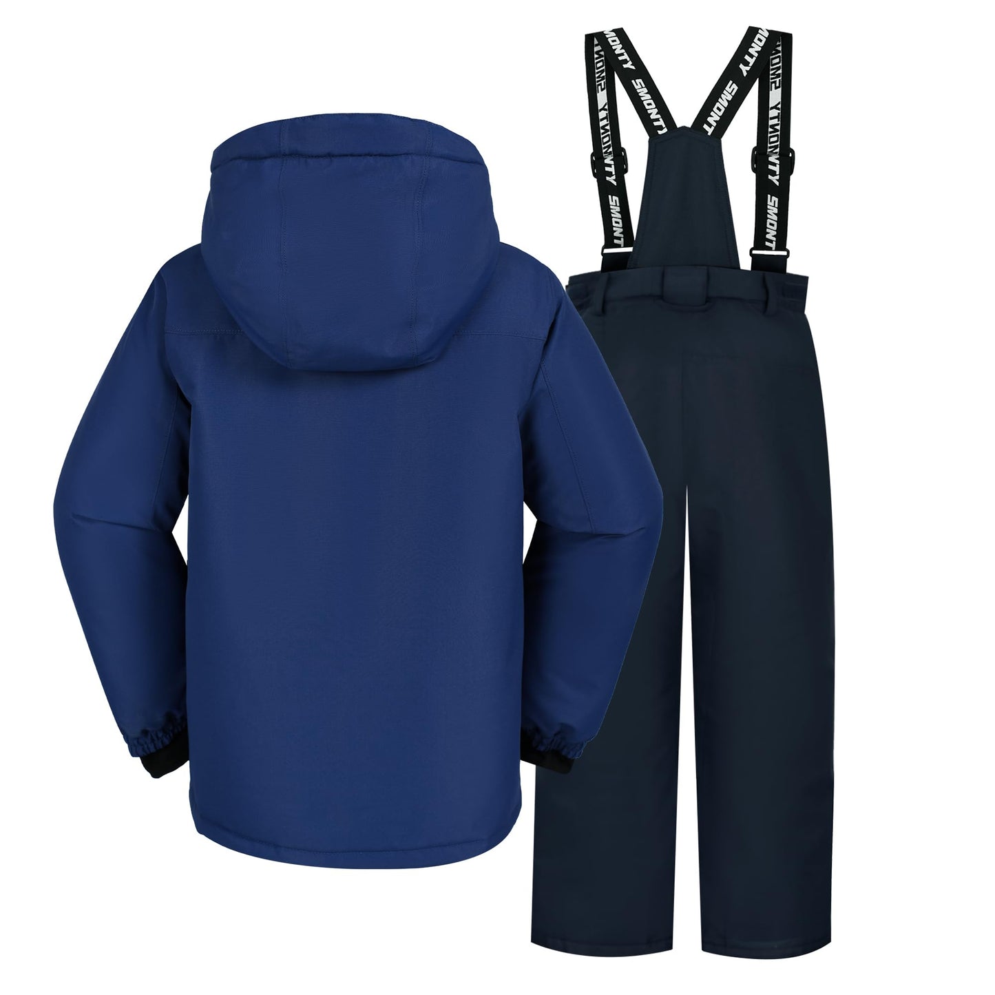 SMONTY SNOWER Boys' Snowsuit with Removable Hood, Ski Suit, Extra Warm, Winter Suit