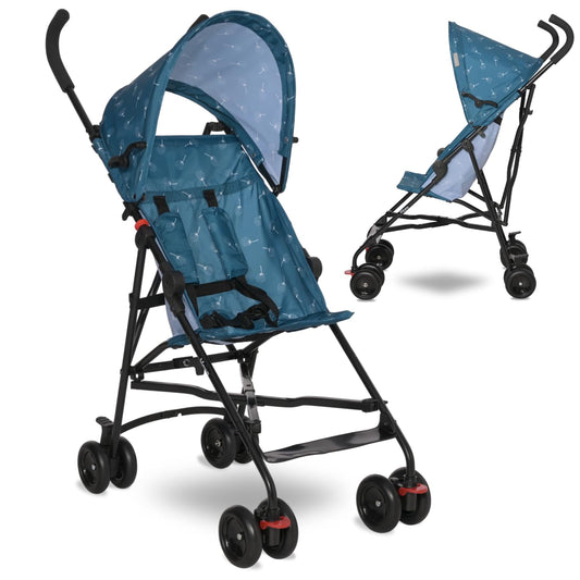 Lorelli Ultra Leichter Buggy Kinderwagen Vaya - nur 4,7kg - Kompakter Sportsitz bis 15kg, Sitzbuggy mit 5-Punkt-Gurt, faltbarem Verdeck und ergonomischen Griffen, klappbarer Reisekinderwagen, rosa - Meloni2