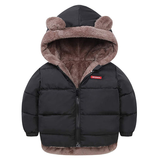 Baby Winter Fleece Coat Kids Boys Jacket Outwear Girls Padded Clothing