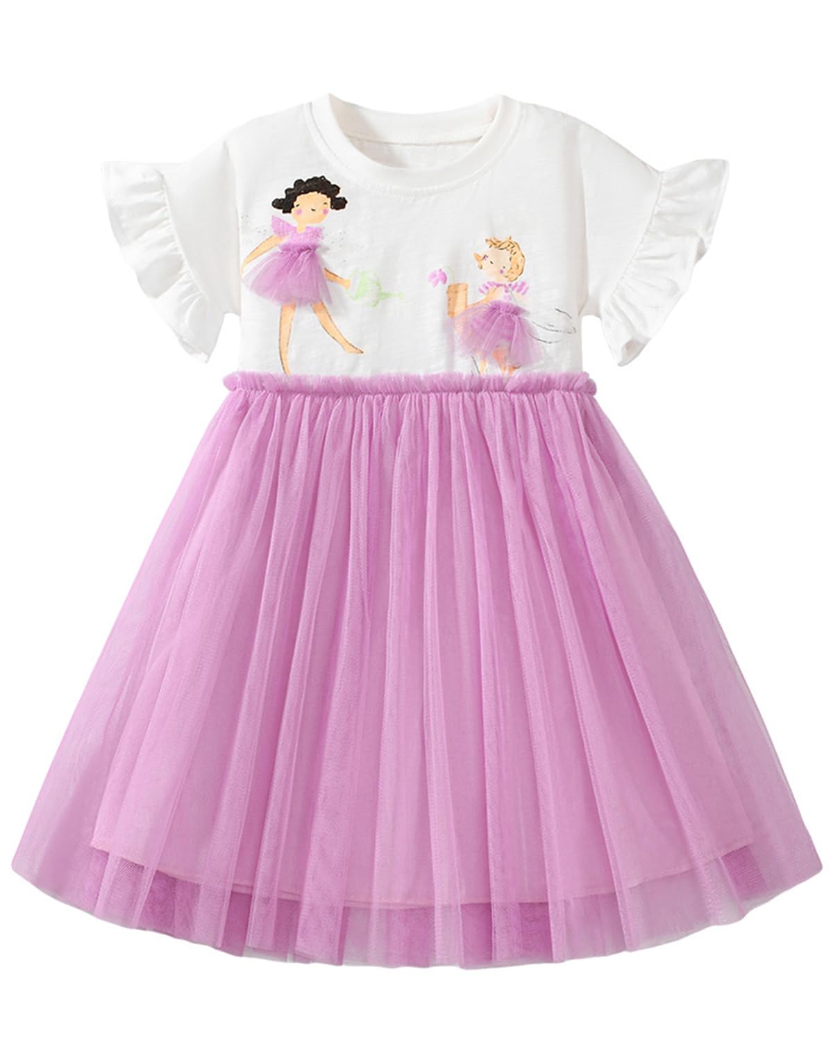 Kleinkind Mädchen Kurze Ärmel Ostern Kleid Baumwolle lässig Jersey Shirt Playwear Applique Kleid
