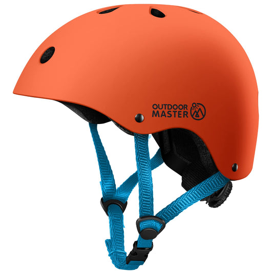 OutdoorMaster Jugend & Kinder Fahrradhelm - Verstellbarer Multi-Sport Skateboard Helm mit herausnehmbaren Linern für Balance Bike, Kleinkind Roller,EIN Rad Hoverboard