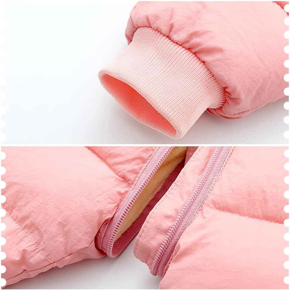 LSERVER Neugeborener Strampler Baby mit Kapuze Fleecever Dickter Jungen Schneeanzug Mädchen Warmer Daunen Overall Kinder Niedliche Winter Anzüge, Schwarz, 80