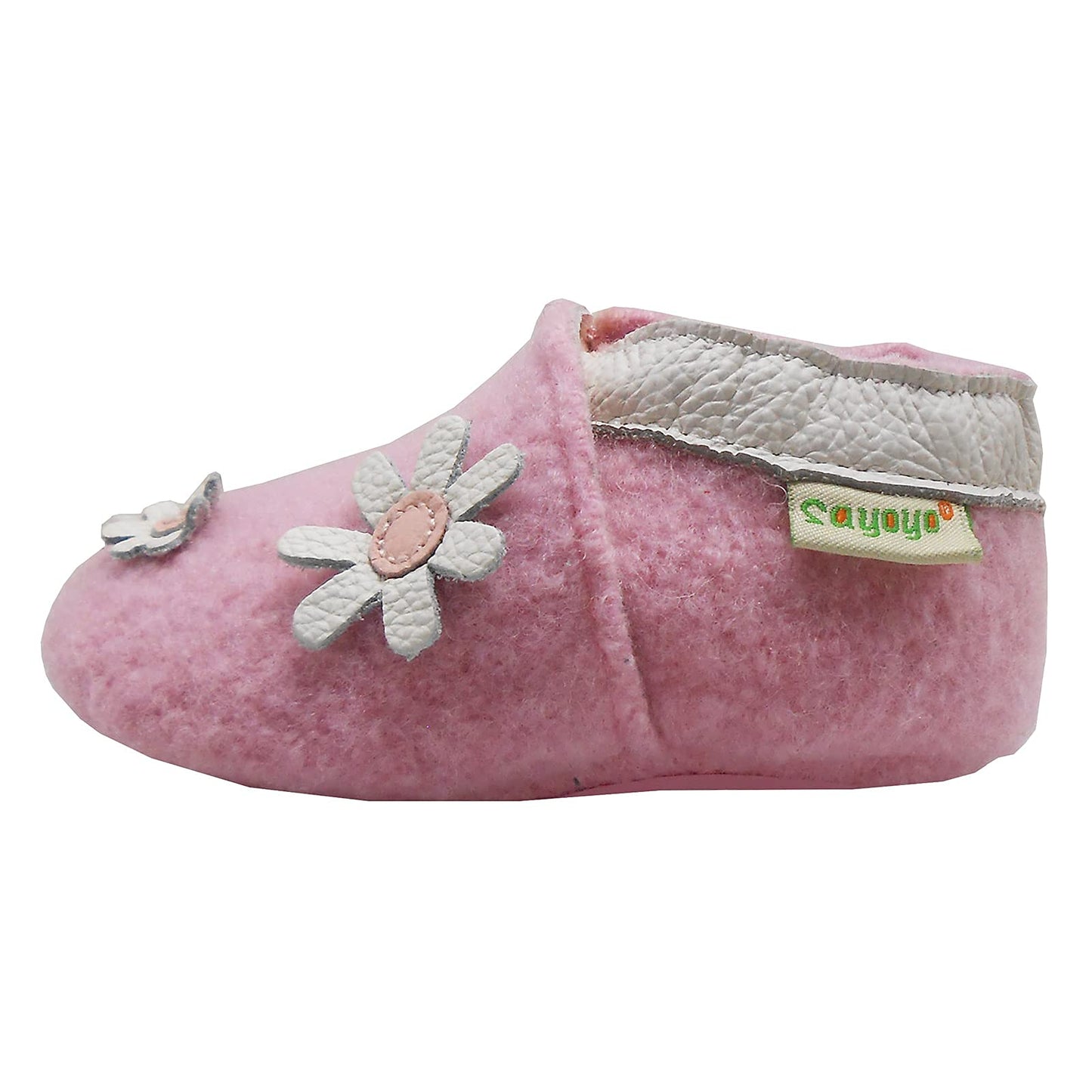 SAYOYO Babyschuhe für Jungen und Mädchen - Erste Lauf- und Krabbelschuhe mit weicher Wolle und rutschfester Gummisohle